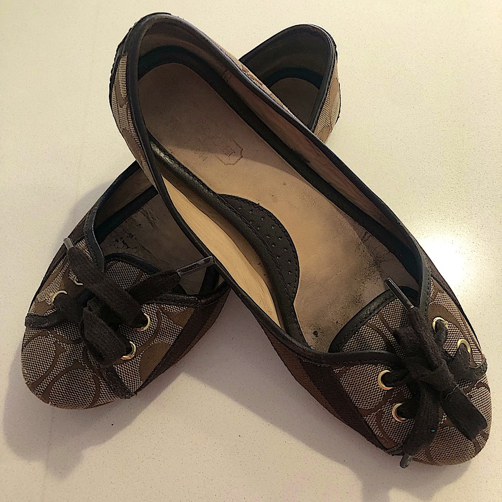 Coach “Janelle” Ballerina Flats